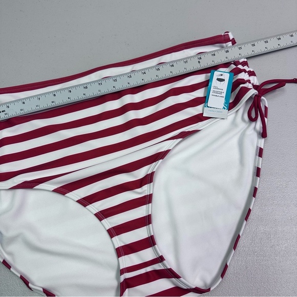 Oasis Red and White Nautical Bikini Brief - Picture 4 of 6